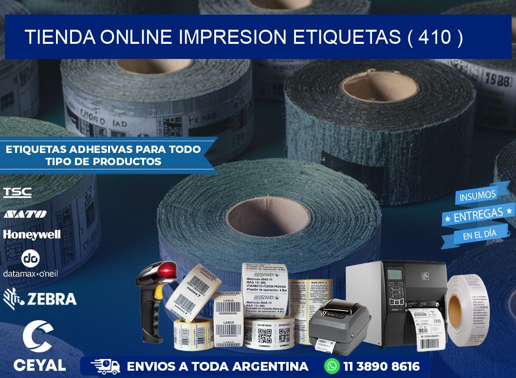 TIENDA ONLINE IMPRESION ETIQUETAS ( 410 )