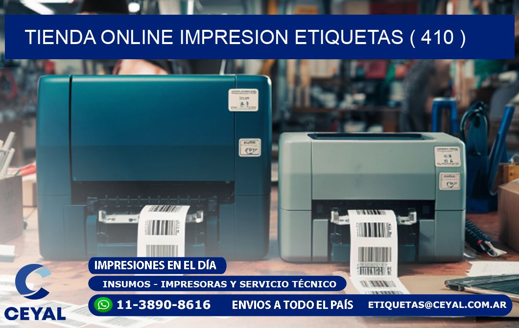 TIENDA ONLINE IMPRESION ETIQUETAS ( 410 )