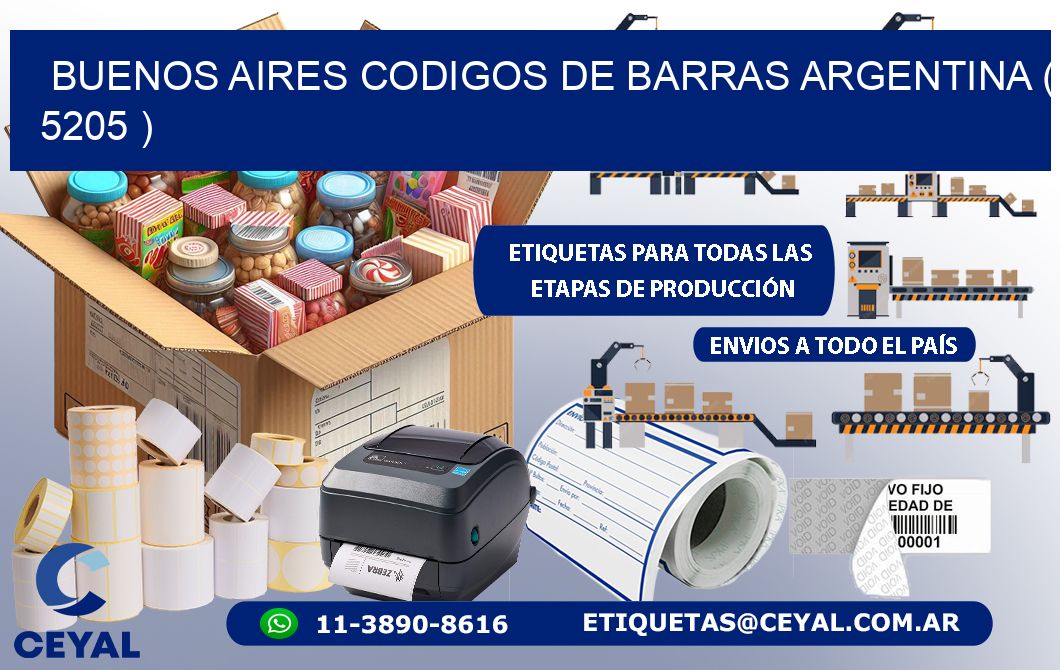 buenos aires codigos de barras argentina ( 5205 )