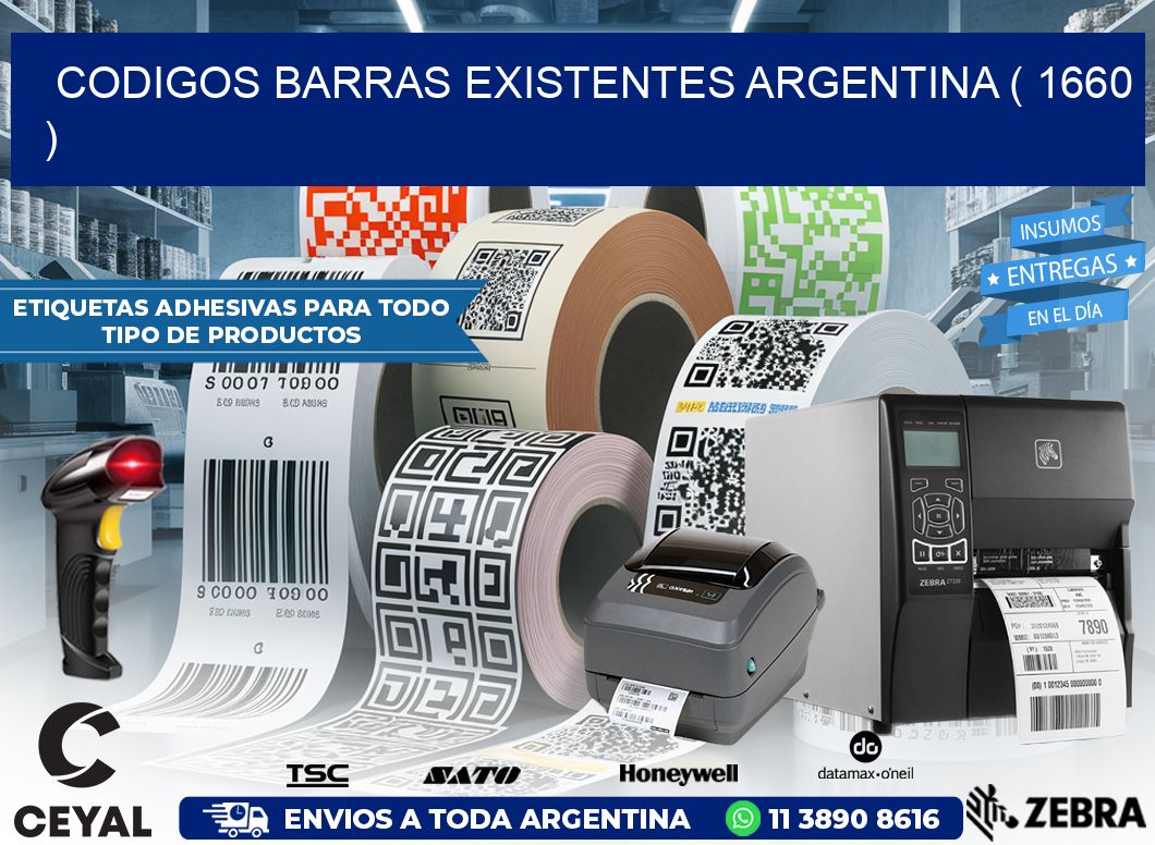 codigos barras existentes argentina ( 1660 )