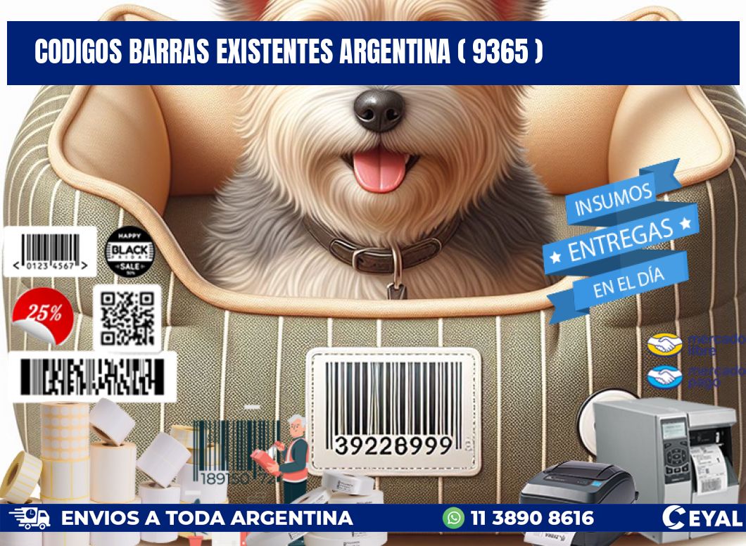 codigos barras existentes argentina ( 9365 )