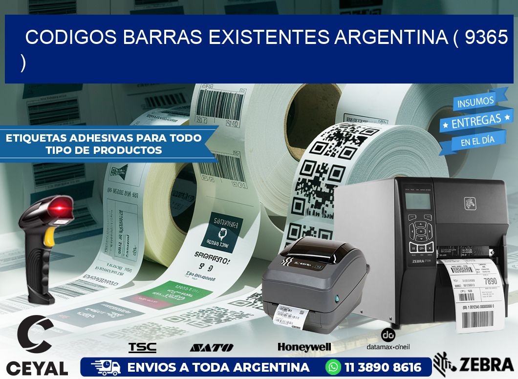 codigos barras existentes argentina ( 9365 )