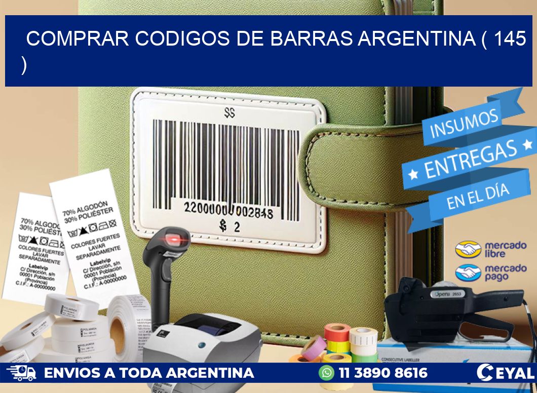 comprar codigos de barras argentina ( 145 )