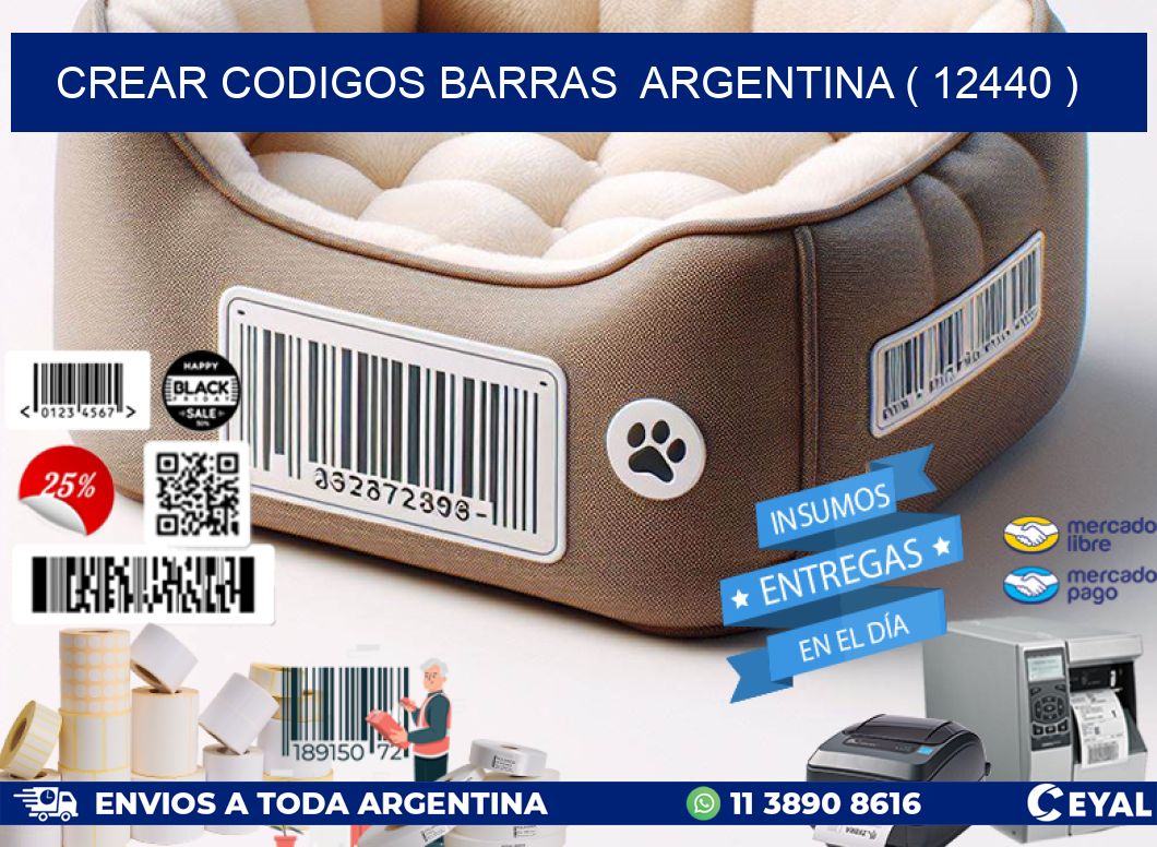 crear codigos barras  argentina ( 12440 )