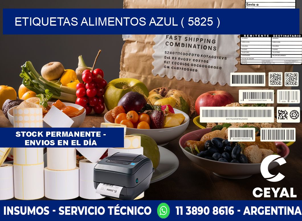 etiquetas alimentos azul ( 5825 )