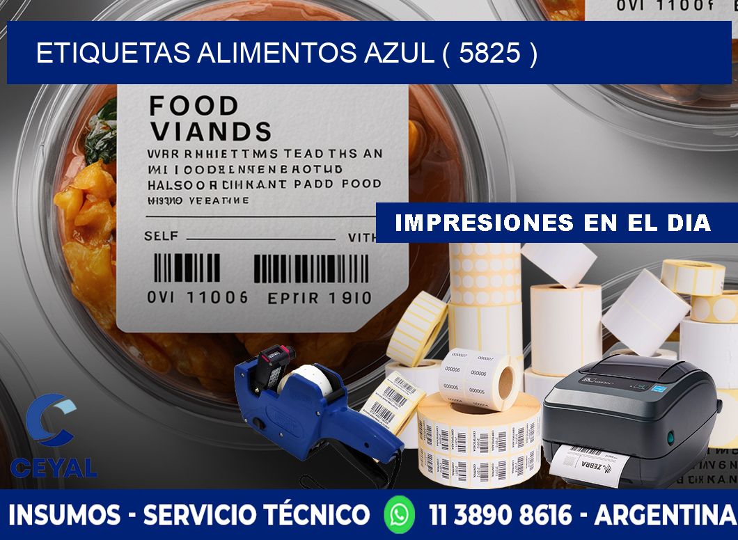 etiquetas alimentos azul ( 5825 )