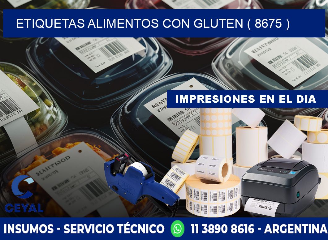 etiquetas alimentos con gluten ( 8675 )