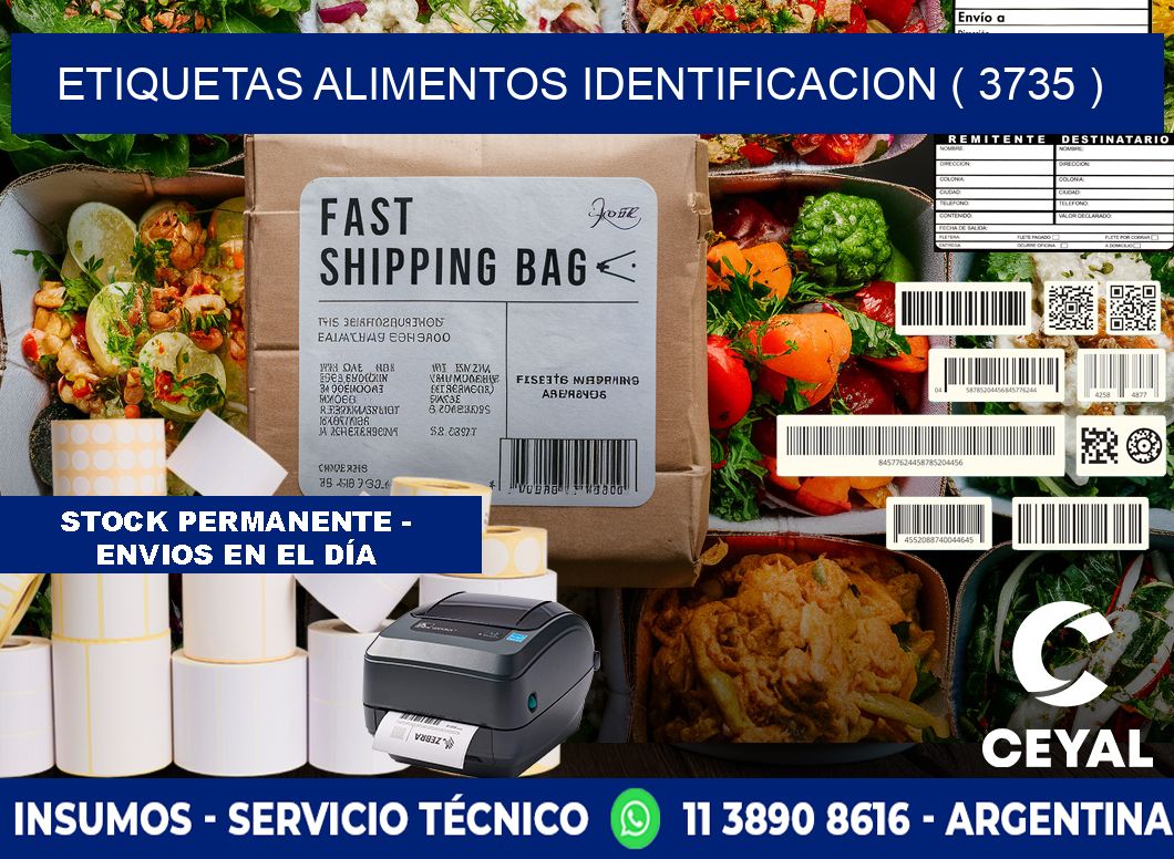etiquetas alimentos identificacion ( 3735 )