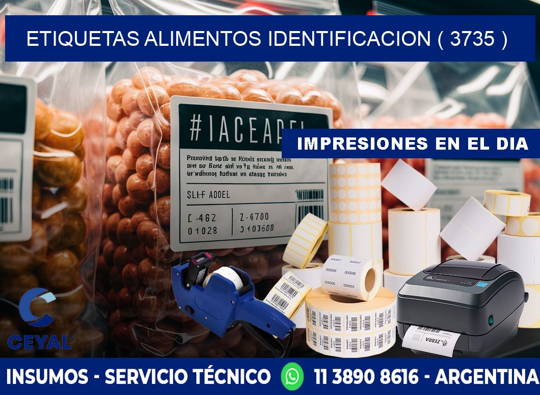 etiquetas alimentos identificacion ( 3735 )