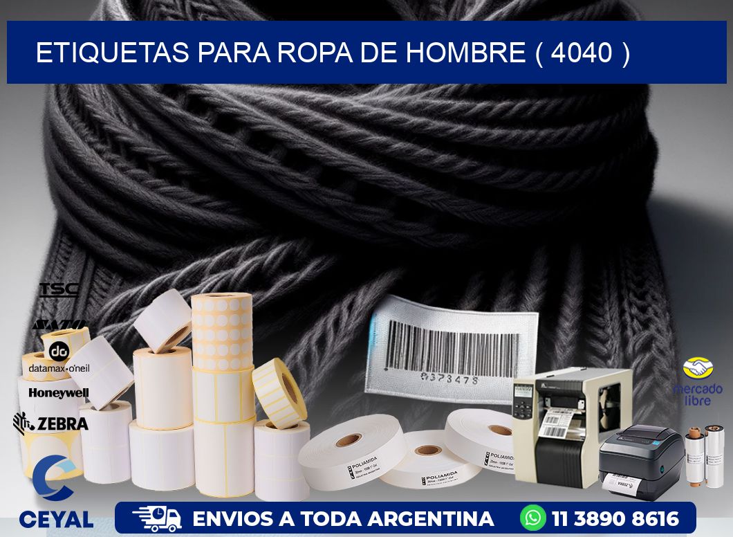 etiquetas para ropa de hombre ( 4040 )
