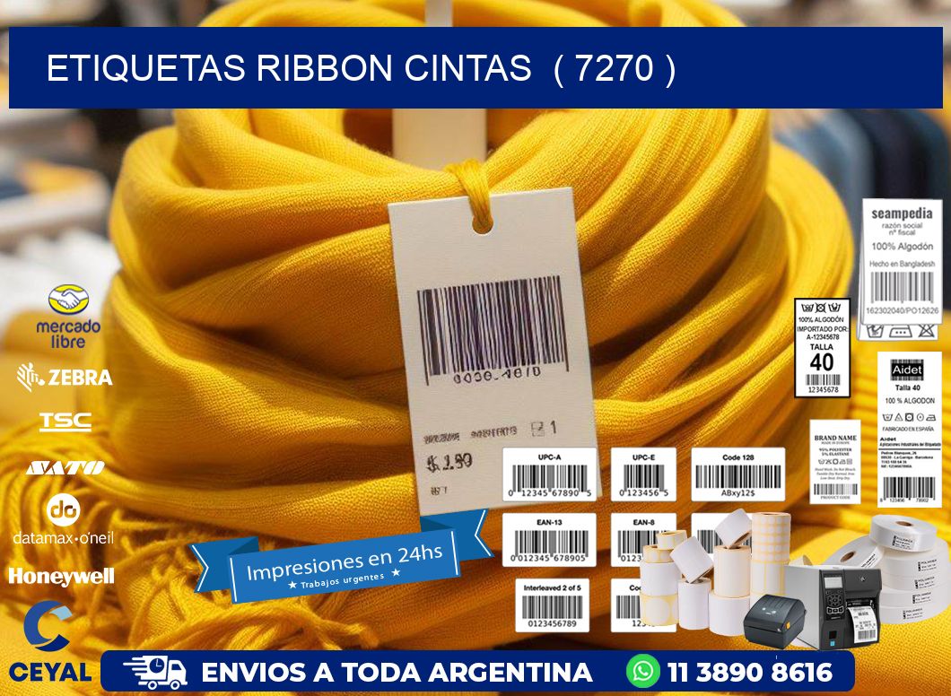 etiquetas ribbon cintas ( 7270 )