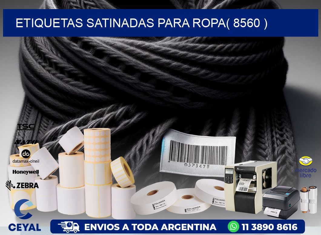 etiquetas satinadas para ropa( 8560 )