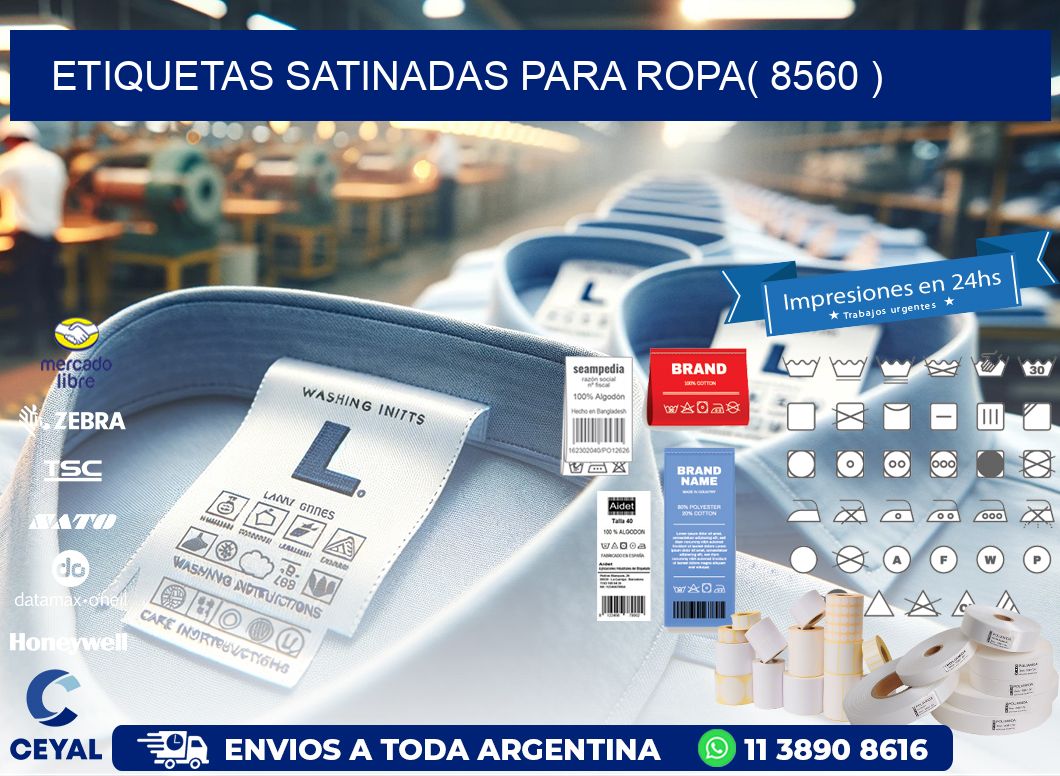 etiquetas satinadas para ropa( 8560 )