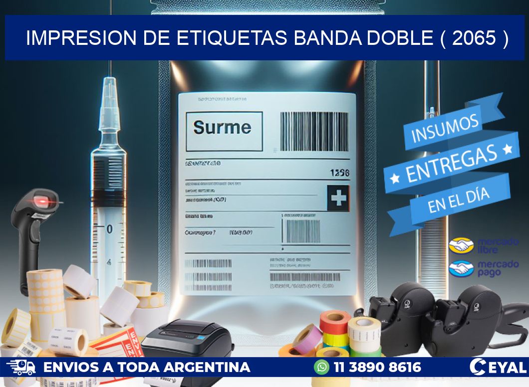 impresion de etiquetas banda doble ( 2065 )