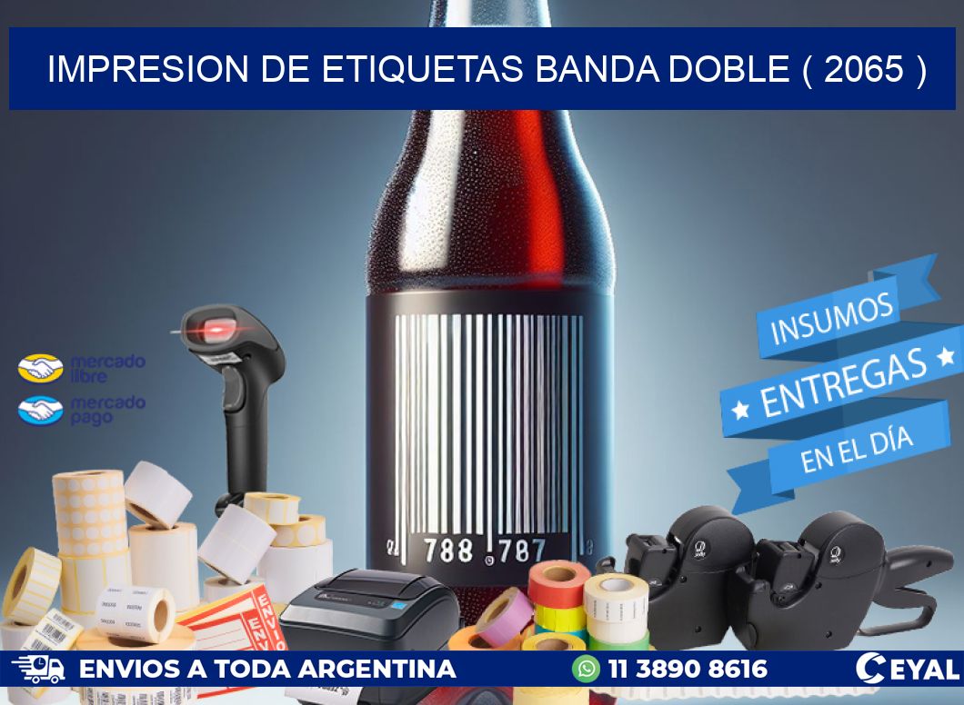 impresion de etiquetas banda doble ( 2065 )