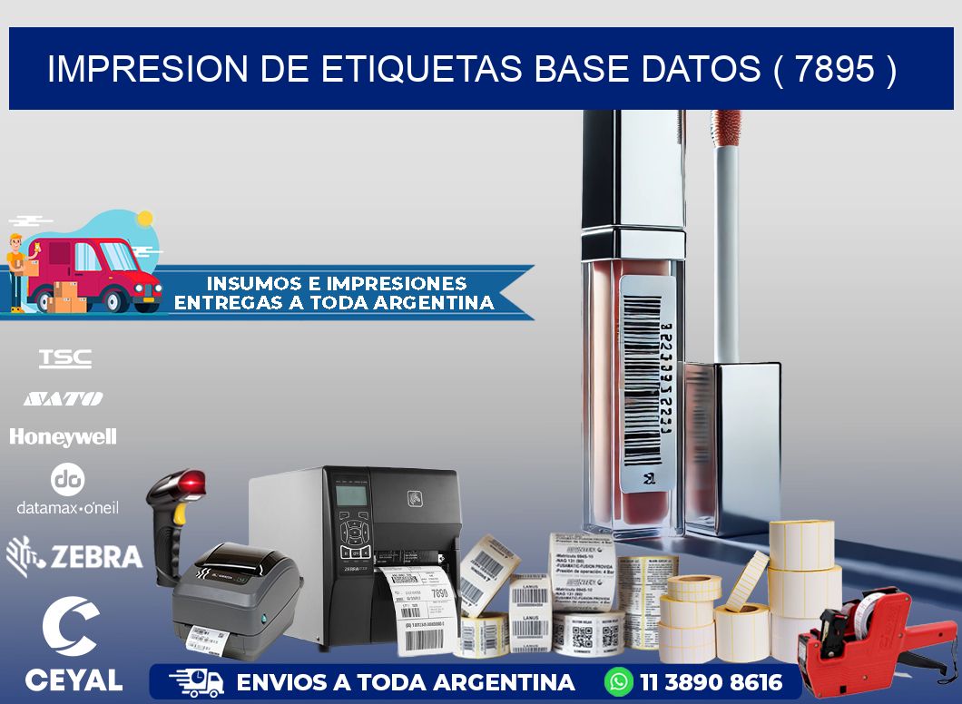 impresion de etiquetas base datos ( 7895 )