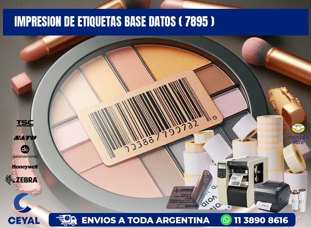impresion de etiquetas base datos ( 7895 )