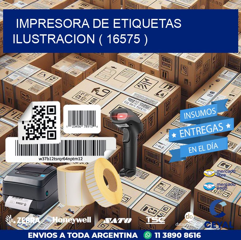 impresora de etiquetas ilustracion ( 16575 )