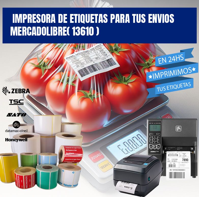 impresora de etiquetas para tus envios mercadolibre( 13610 )