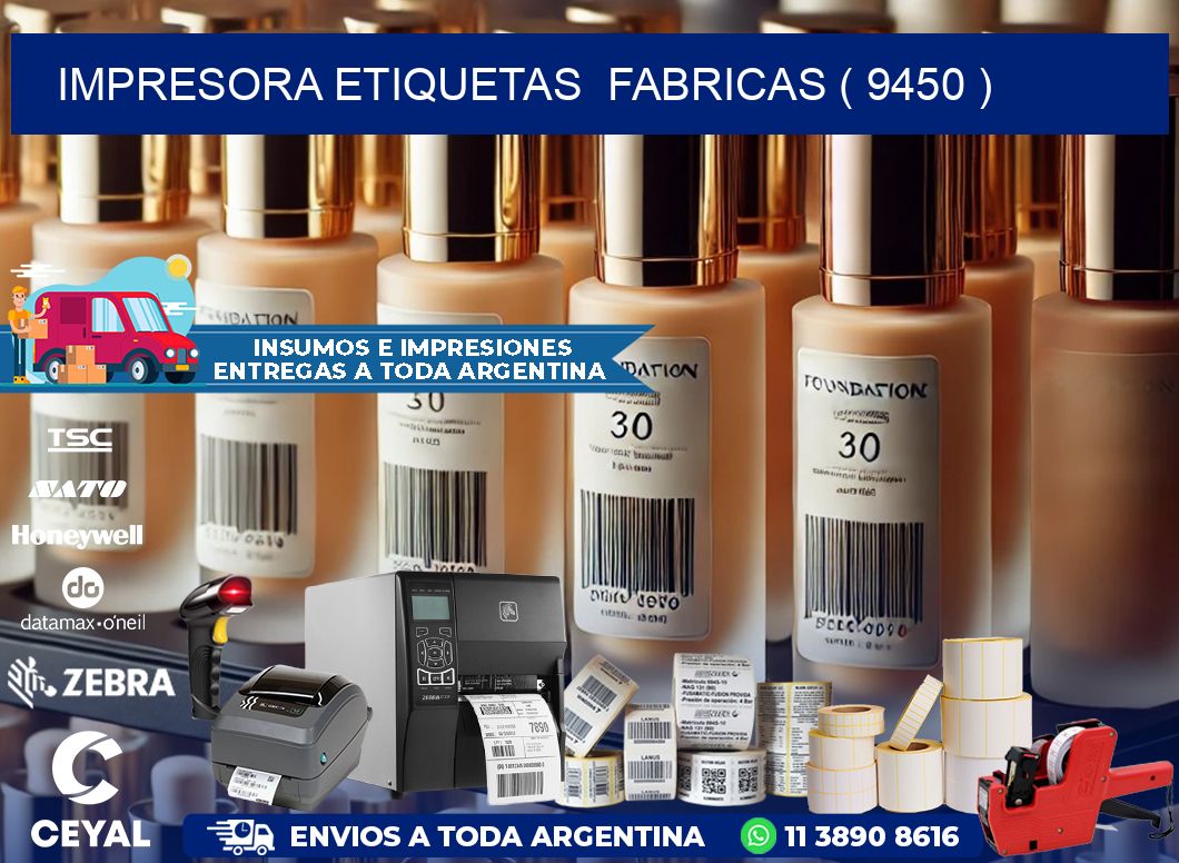 impresora etiquetas  fabricas ( 9450 )