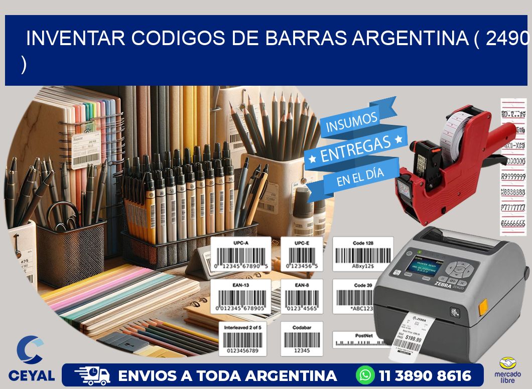 inventar codigos de barras argentina ( 2490 )