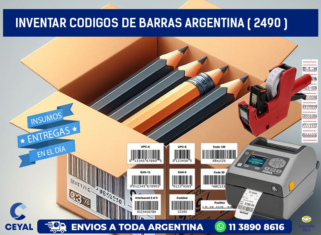 inventar codigos de barras argentina ( 2490 )