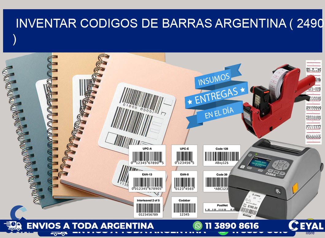 inventar codigos de barras argentina ( 2490 )