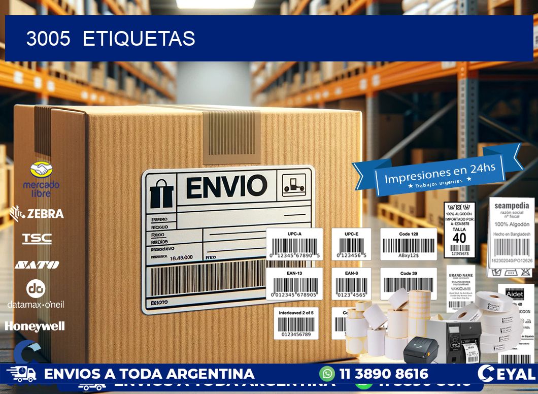 3005 ETIQUETAS