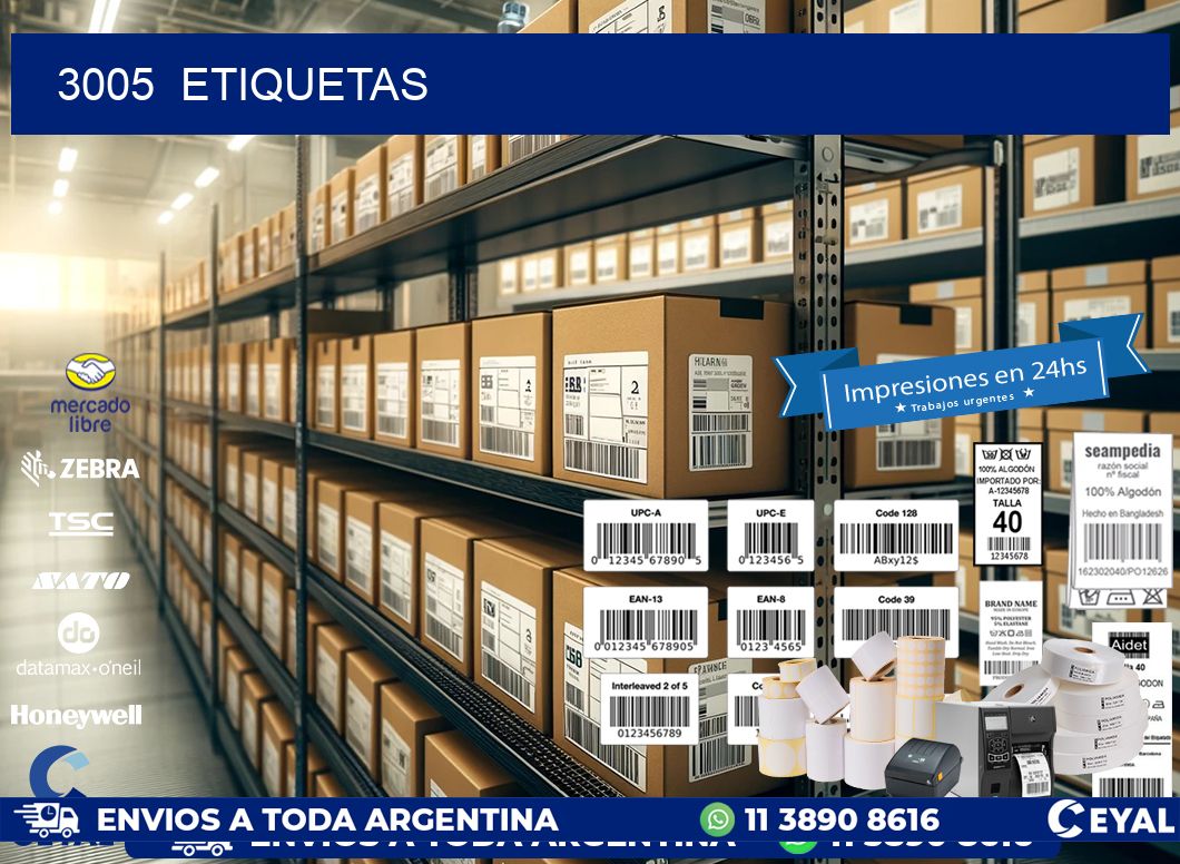 3005 ETIQUETAS