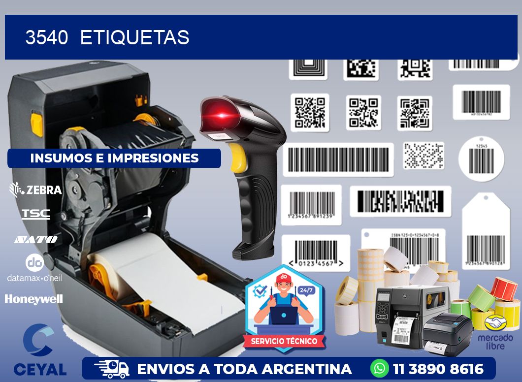 3540 ETIQUETAS