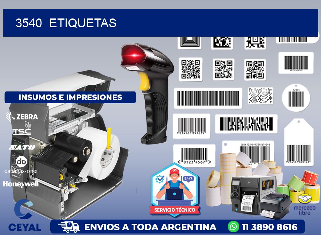 3540 ETIQUETAS