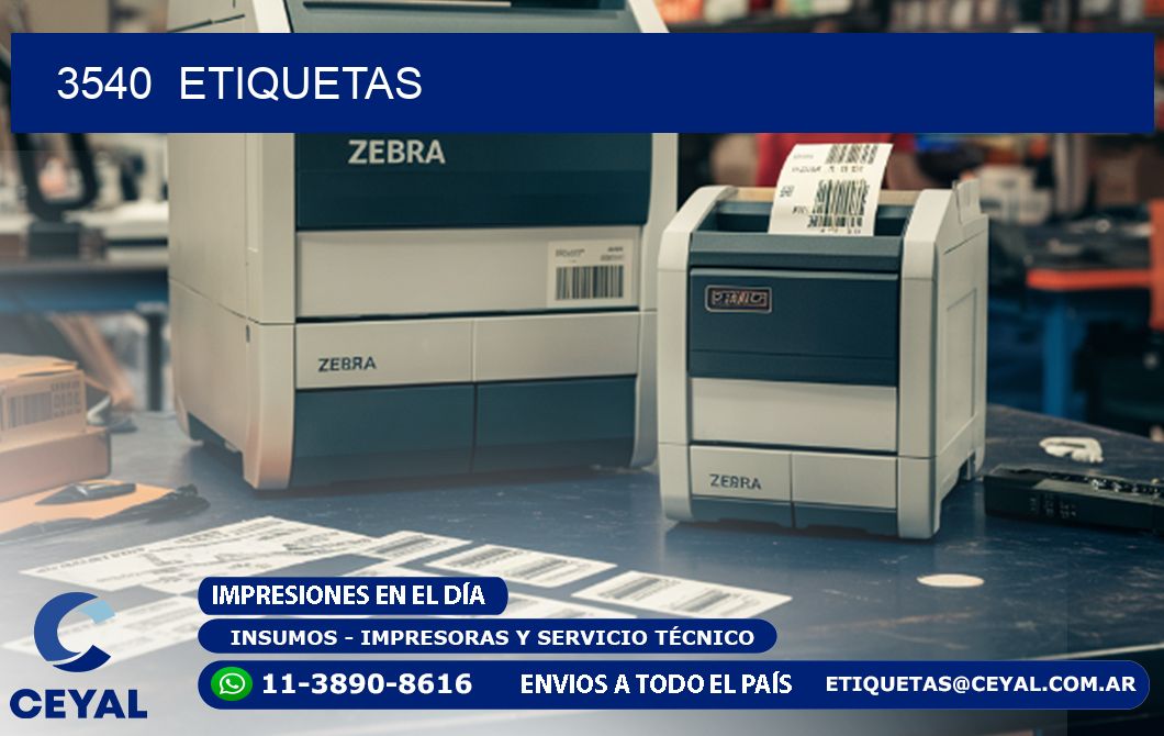 3540 ETIQUETAS