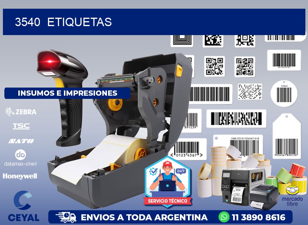 3540 ETIQUETAS