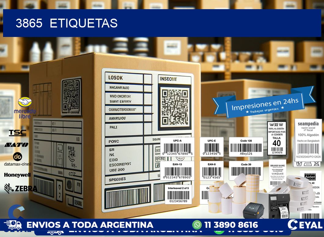 3865 ETIQUETAS