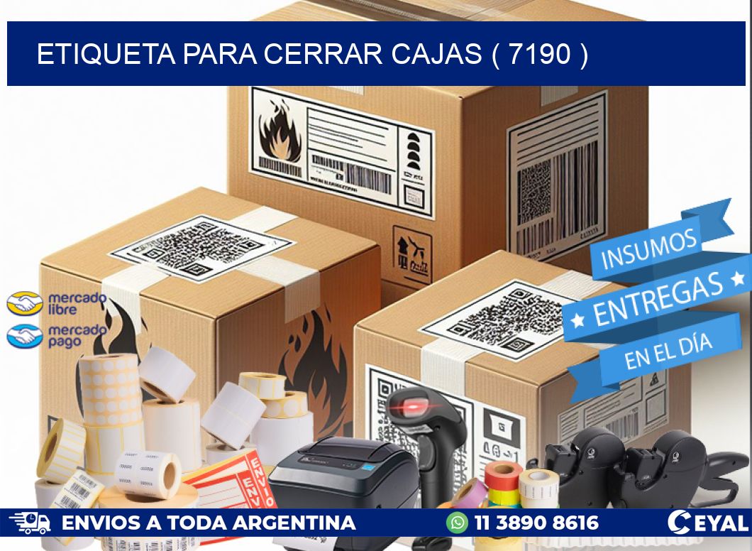 ETIQUETA PARA CERRAR CAJAS ( 7190 )