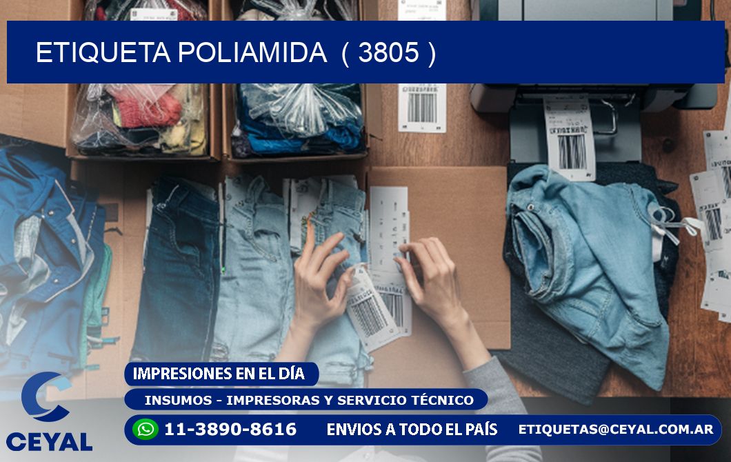 ETIQUETA POLIAMIDA ( 3805 )