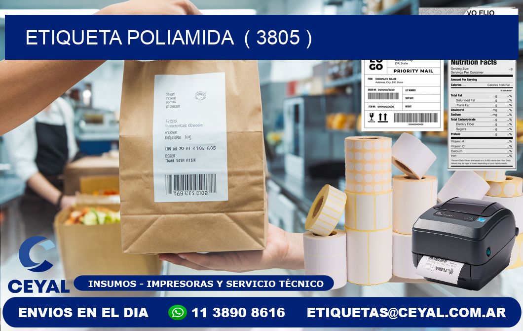 ETIQUETA POLIAMIDA ( 3805 )