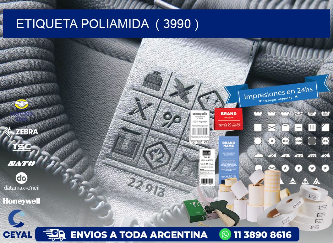 ETIQUETA POLIAMIDA ( 3990 )