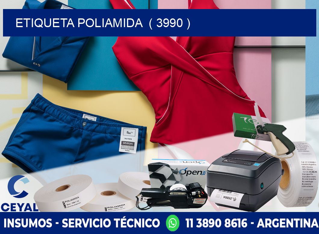 ETIQUETA POLIAMIDA ( 3990 )