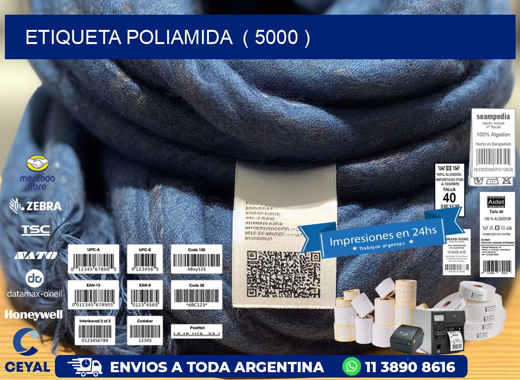 ETIQUETA POLIAMIDA ( 5000 )