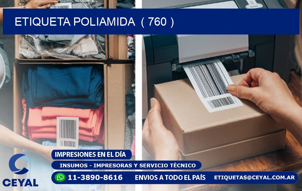 ETIQUETA POLIAMIDA ( 760 )