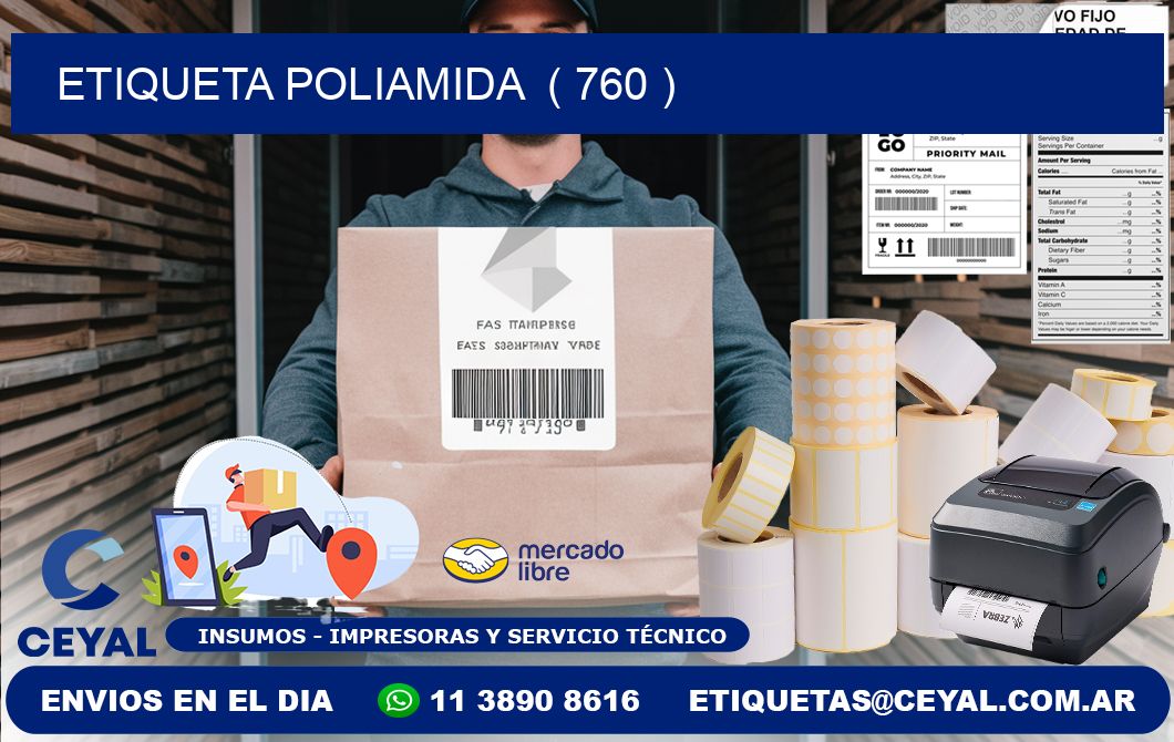 ETIQUETA POLIAMIDA ( 760 )