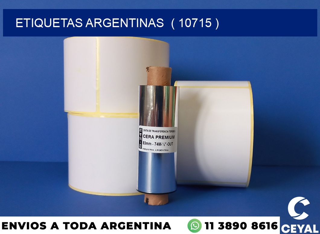 ETIQUETAS ARGENTINAS ( 10715 )