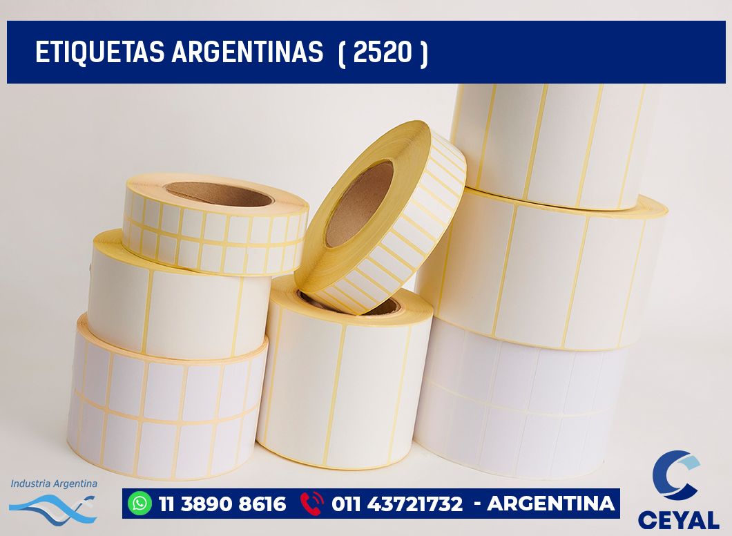 ETIQUETAS ARGENTINAS ( 2520 )