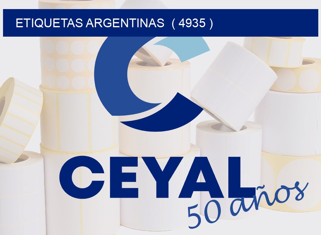 ETIQUETAS ARGENTINAS  ( 4935 )