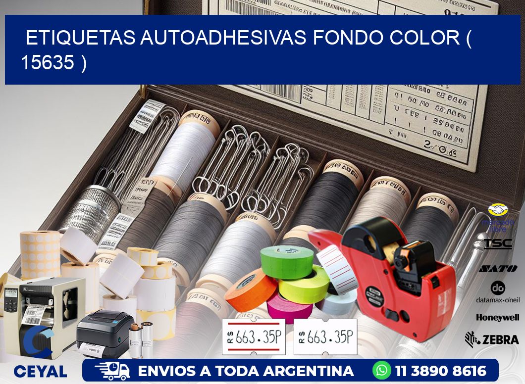 ETIQUETAS AUTOADHESIVAS FONDO COLOR ( 15635 )