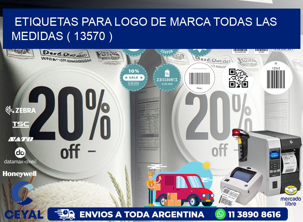 ETIQUETAS PARA LOGO DE MARCA TODAS LAS MEDIDAS ( 13570 )