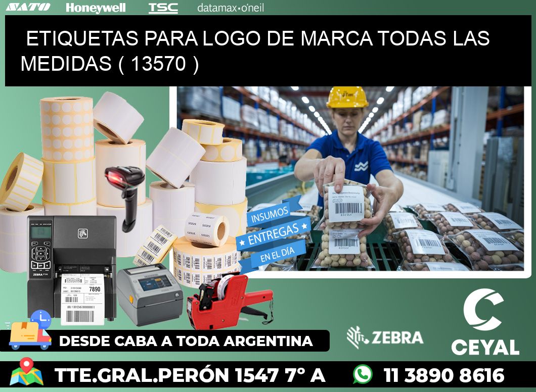 ETIQUETAS PARA LOGO DE MARCA TODAS LAS MEDIDAS ( 13570 )