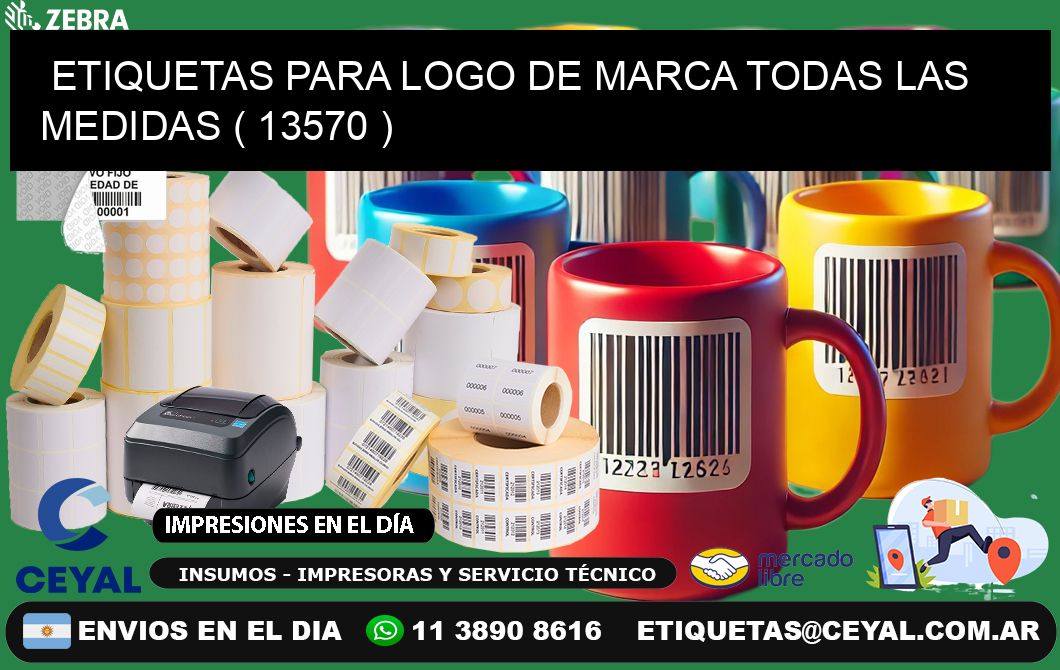 ETIQUETAS PARA LOGO DE MARCA TODAS LAS MEDIDAS ( 13570 )
