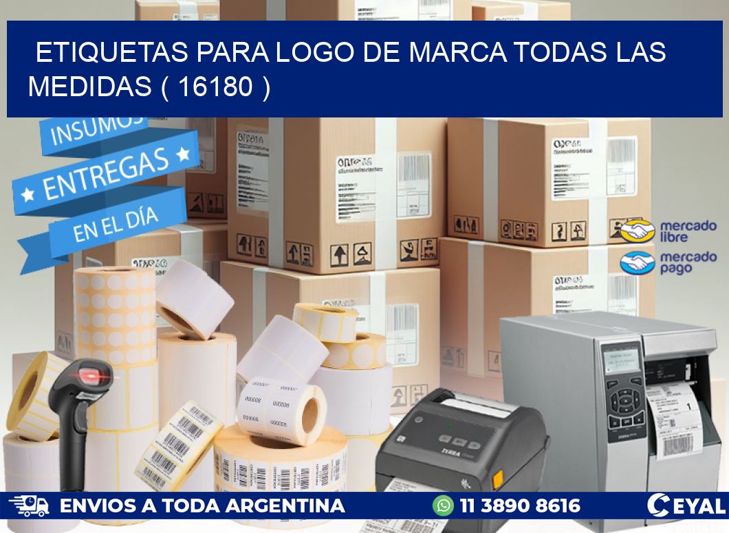 ETIQUETAS PARA LOGO DE MARCA TODAS LAS MEDIDAS ( 16180 )